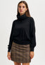 Maglia con collo a ciambella - NERO
