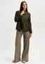 Pantalone a quadri con gamba dritta - MILITARE