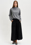 Pantalone gonna doppio tencell - NERO