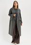 Cappotto doppiopetto lungo - GRIGIO MEDIO