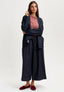 Pantalone gonna in jeans con laccio - BLU