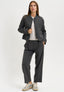 Pantalone con pattine sul retro - GRIGIO SCURO