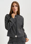 Giacca corta con zip - GRIGIO SCURO