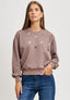 Felpa con paillettes opache - TORTORA