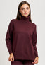 Maglia over con collo alto - BORDEAUX
