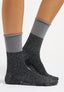 Calzini bicolore con lurex - ANTRACITE/GRIGIO