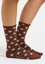 Calzini a pois bicolore con lurex - BEIGE/ROSA
