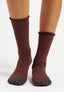 Calzini a righe bicolore con lurex - MORO/NERO