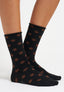 Calzini a pois bicolore con lurex - NERO/NOCE