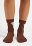 Calzini con cuore bicolore con lurex - BEIGE/ROSA