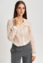 Camicia coreana in tencel - AVORIO
