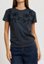 T-shirt con stampa flock - GRIGIO SCURO