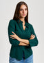 Camicia maniche a tre quarti - VERDE