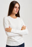 T-shirt manica lunga girocollo - BIANCO