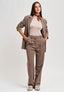 Pantalone palazzo con pinces - FANGO