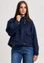 Cappotto corto con tasche - BLU