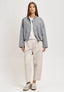 Pantalone balloon in punto roma - BEIGE