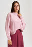 Maglia girocollo misto cachemire - ROSA