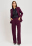 Pantalone palazzo due bottoni - BORDEAUX