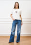 T-shirt stampa orsetto piccolo - BIANCO