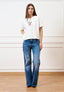 T-shirt stampa orsetto piccolo - BIANCO