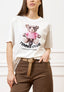 T-shirt stampa orsetto tennis - BIANCO