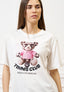 T-shirt stampa orsetto tennis - BIANCO