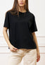 T-shirt in cotone mercerizzato - NERO