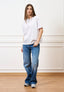 T-shirt in cotone mercerizzato - BIANCO