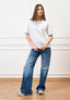 T-shirt in cotone mercerizzato - BIANCO