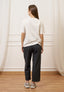 T-shirt con stampa bambina corona - AVORIO