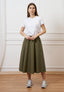 T-shirt con cuore ricamato - BEIGE