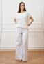 T-shirt over manica kimono - AVORIO
