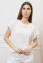T-shirt over manica kimono - AVORIO