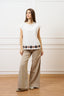T-shirt con applicazione sul fondo - AVORIO