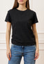 T-shirt fiammata basica - NERO