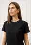 T-shirt fiammata basica - NERO
