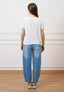 T-shirt taschino con rouches - BIANCO
