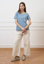 T-shirt taschino con rouches - C.ZUCCHERO