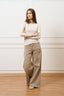 T-shirt a righe con maniche lunghe - AVORIO/BEIGE