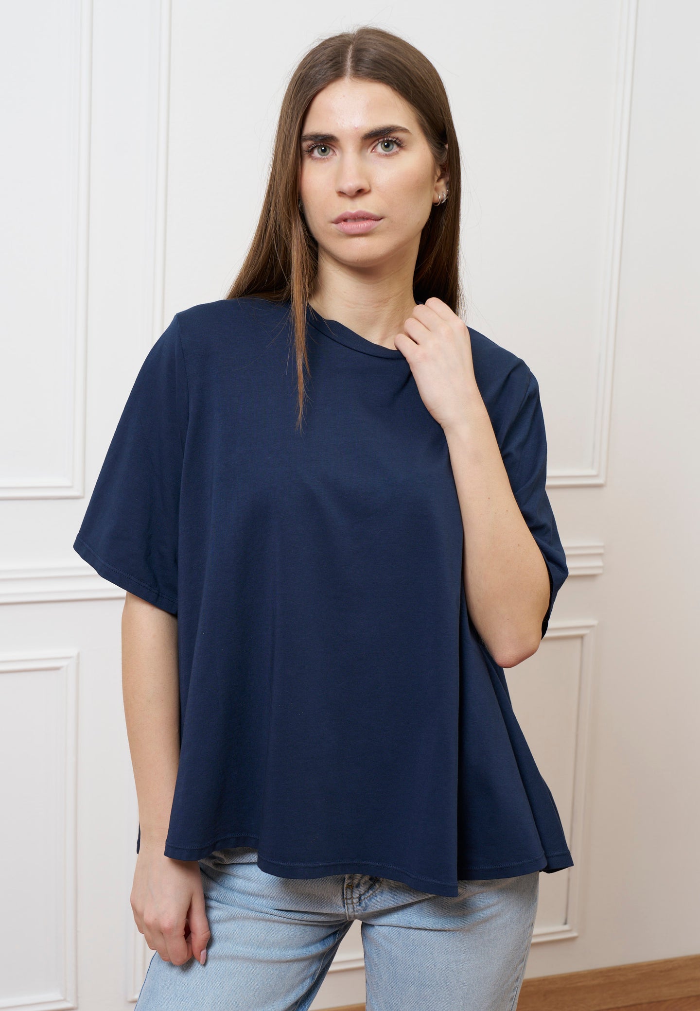 T-shirt svasata - BLU