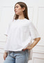 T-shirt svasata - BIANCO
