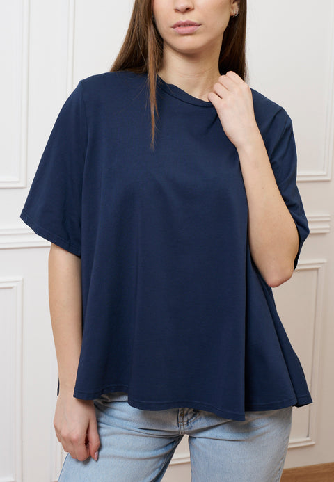 T-shirt svasata - BLU