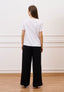 T-shirt con cagnolino frange - BIANCO