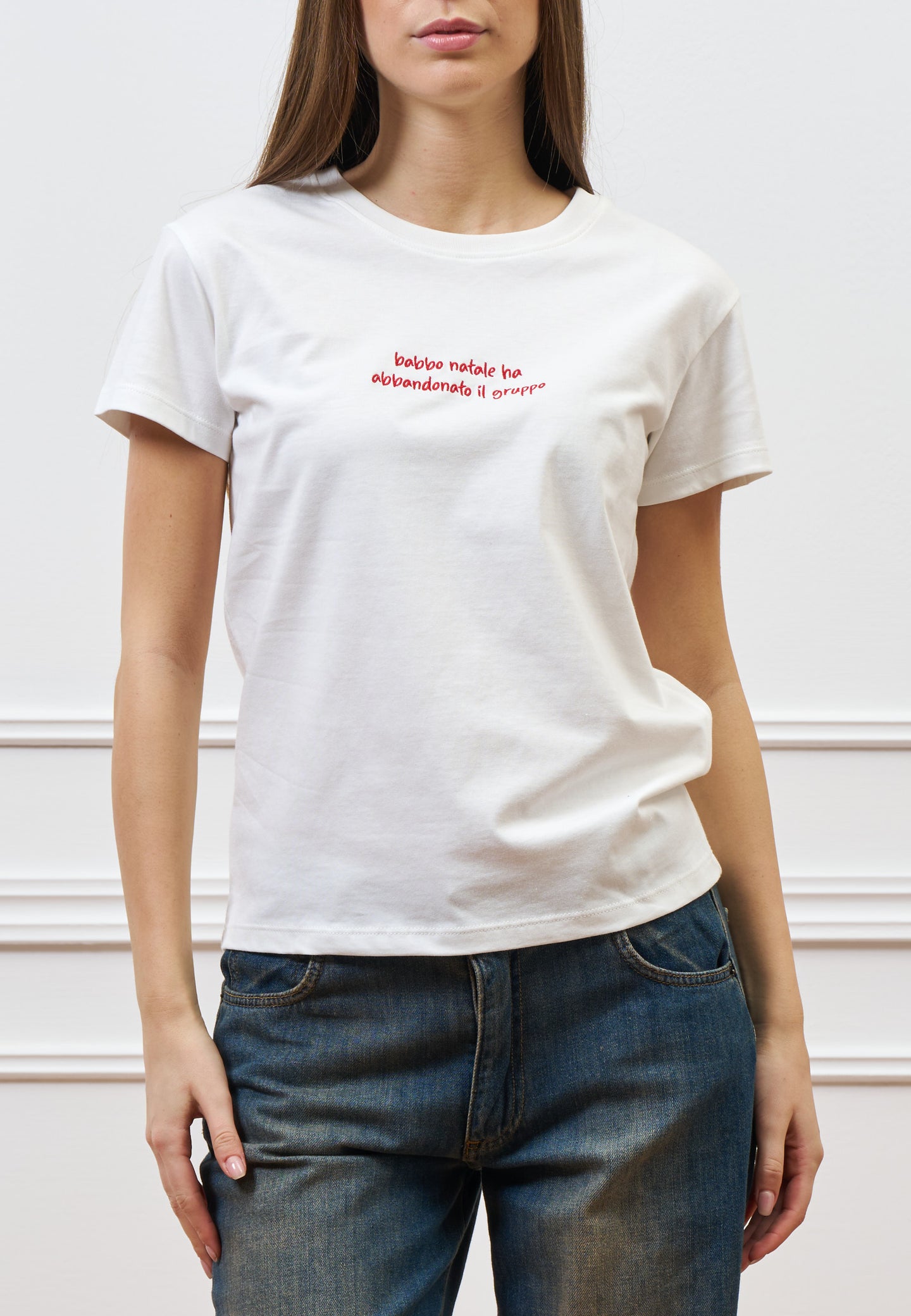 T-shirt “babbo natale ha abbandonato...”