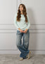 T-shirt a righe manica lunga