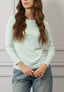 T-shirt a righe manica lunga