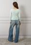 T-shirt a righe manica lunga