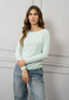 T-shirt a righe manica lunga