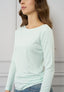 T-shirt a righe manica lunga